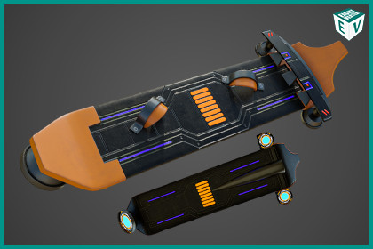 Sci Fi Hoverboard 08 URP HDRP Textures