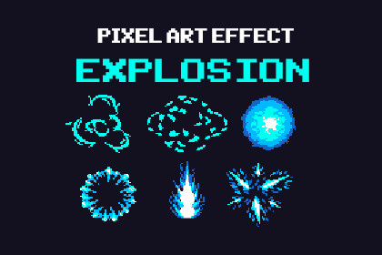 Explosion - Pixel Art Effect