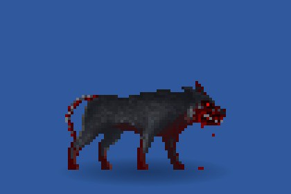 Infected Dog (2D Pixel Art)
