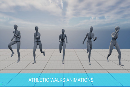 Athletic Walks Animations