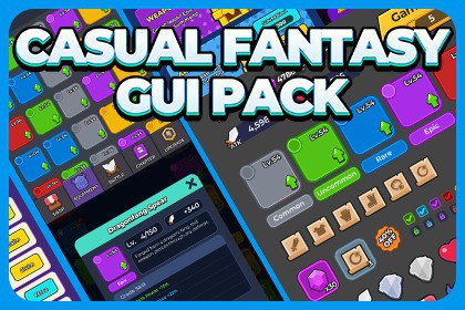 Casual Fantasy GUI (Survivor-like)