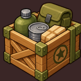 Military Trench Warfare Field Gear Ammunition Icons Pack