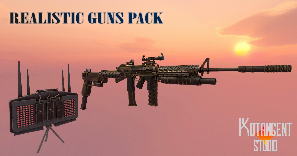 Realistic Guns Pack | 3D Guns | Unity Asset Store