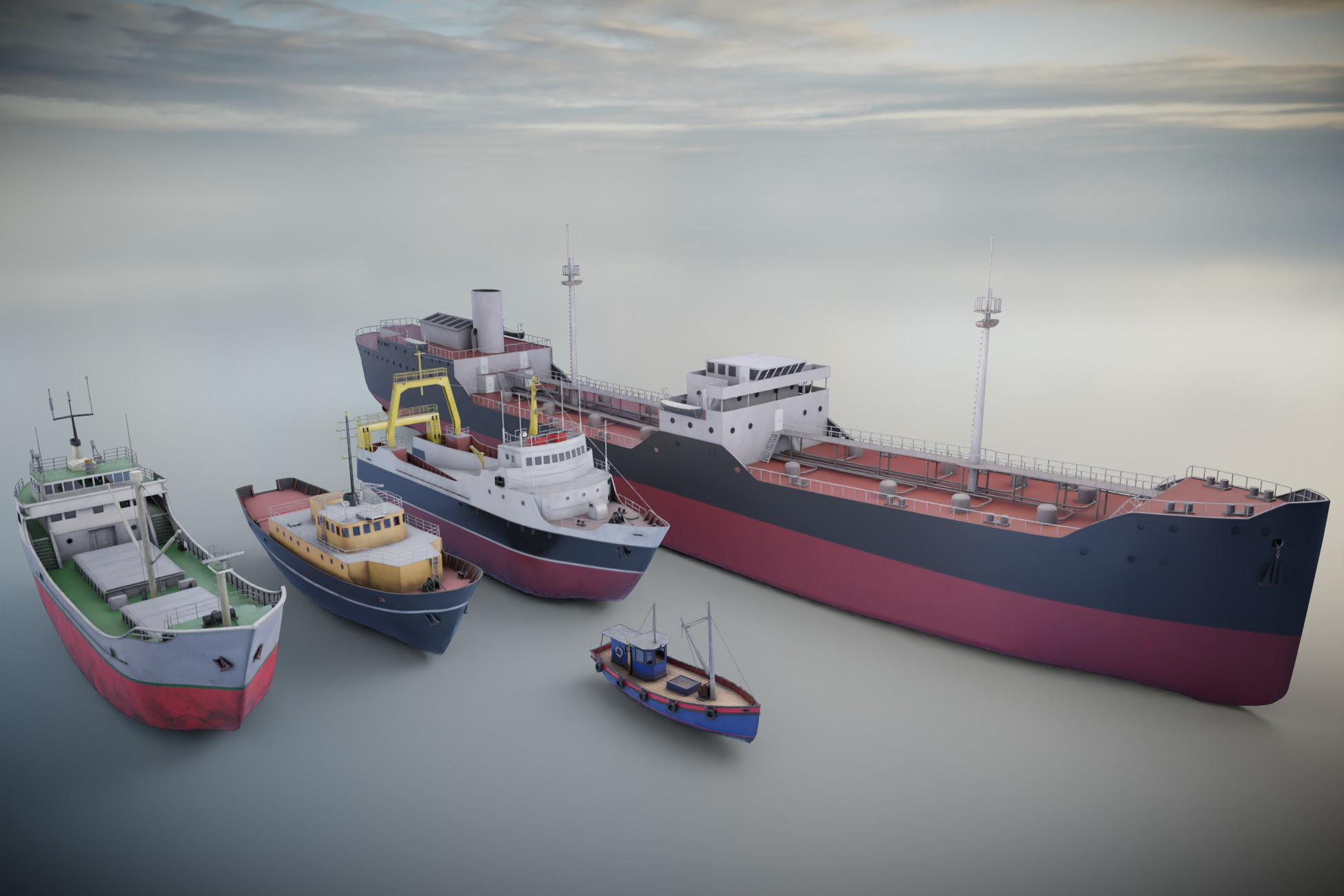 Industrial Ships | 3D Industrial | Unity Asset Store
