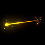 Laser Beam-Ray Effect