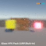 Glass VFX Pack (URP/Buit-In): Rain, Frost, Cracks, Dirt, Shields, Soap