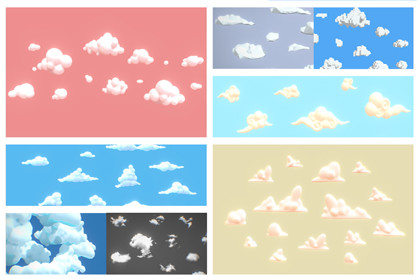 Stylized Clouds Collection