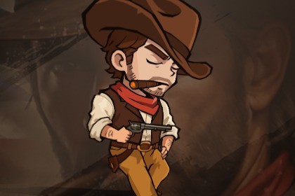 Cowboy_Crooked Gun_ Spine animation 2D Character