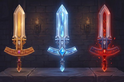 Low Poly Sword Stylized - URP