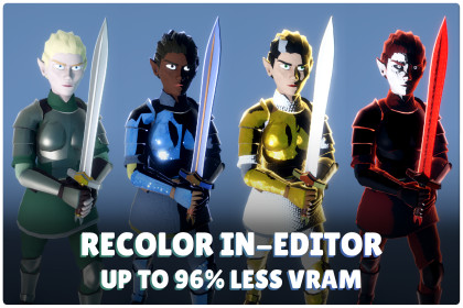 Stylized Color Swapper & Material Optimizer: Micro Atlas & Recolor Tool