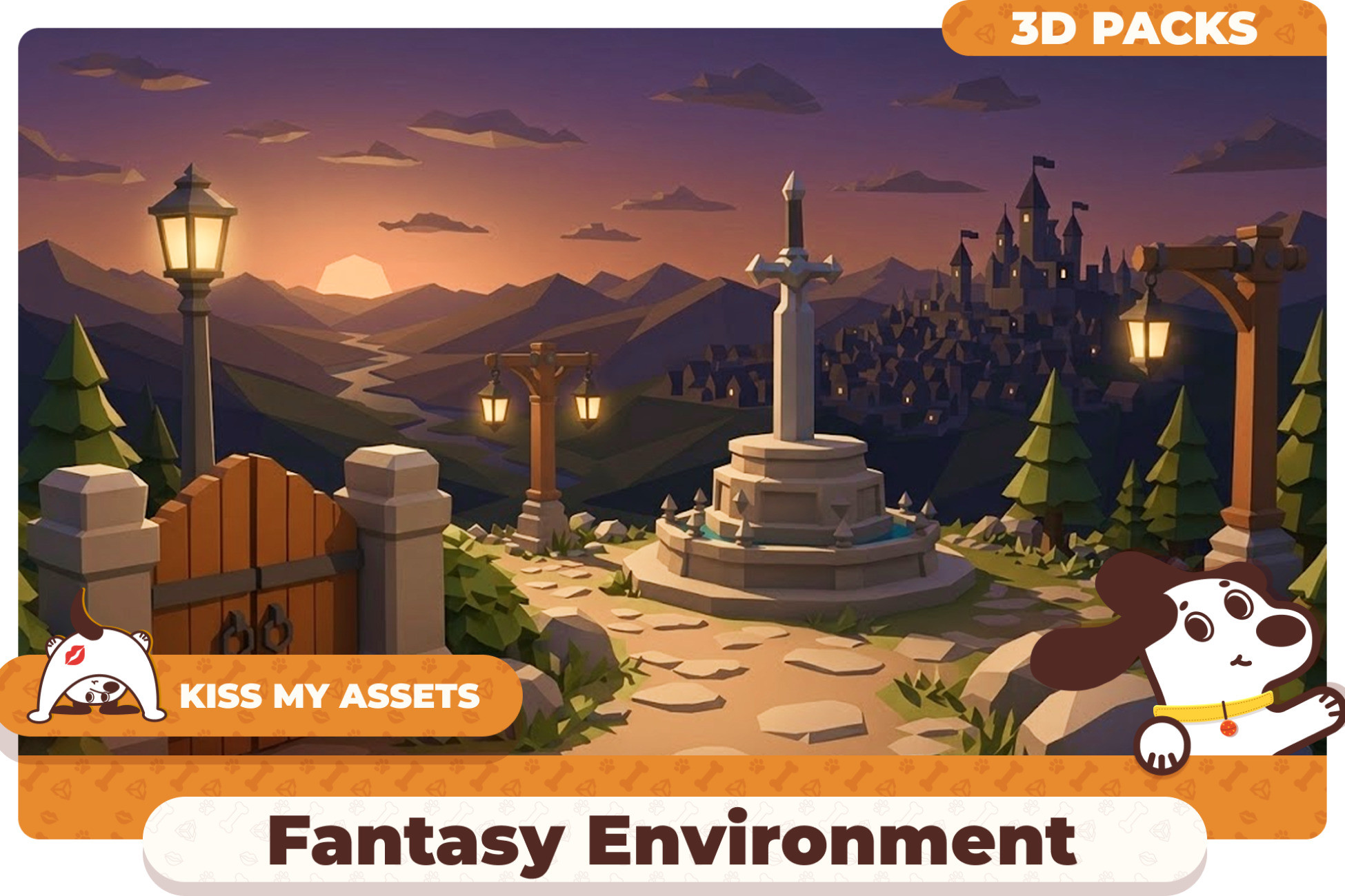 Fantasy Environment Pack – Low Poly Village Props