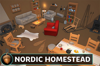 Low Poly Nordic Homestad Pack