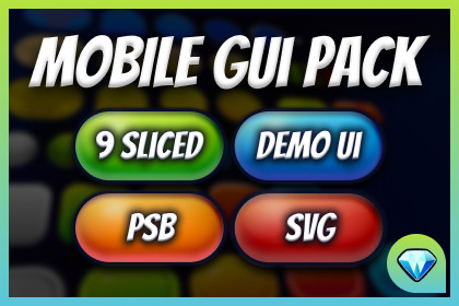 2D Mobile Game GUI Pack