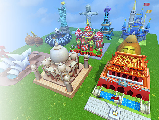 Unity Arch Cartoon 13 Cartoon Buildings | 3D Historic | Unity Asset Store