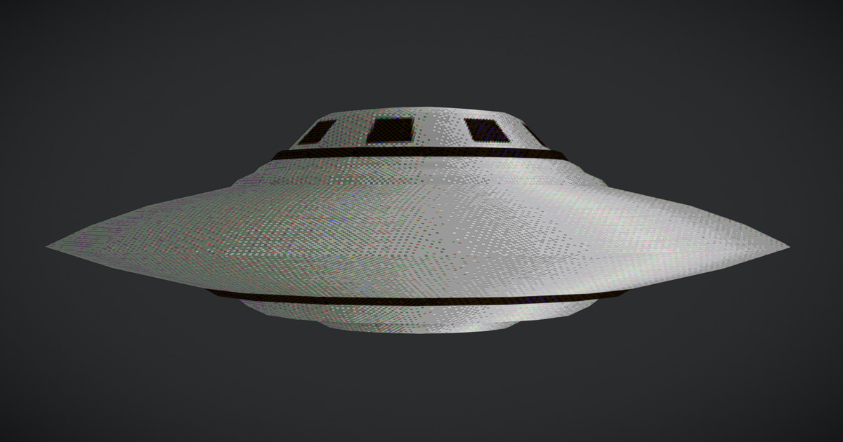 Unity Ps1 Render PS1 Style UFO Saucer | 3D Space | Unity Asset Store