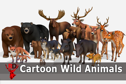 Cartoon Wild Animals
