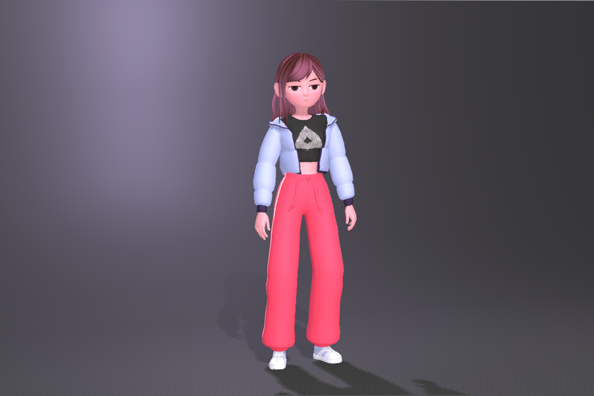 Sports Girl - 3D Casual Character