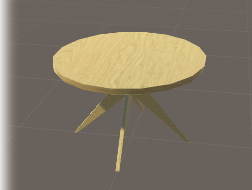 Unity Round Table Oriental Circular Table | 3D 家具 | Unity Asset Store