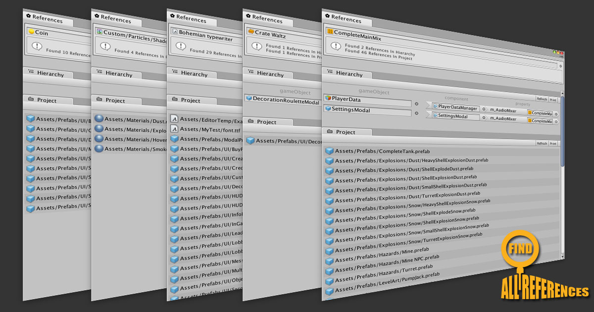 Find All References | Utilities Tools | Unity Asset Store