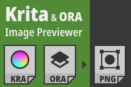Previewer for Krita and OpenRaster images (.kra, .ora) + extract .png