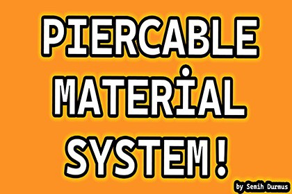 Piercable Object System | Real Holes at Walls.