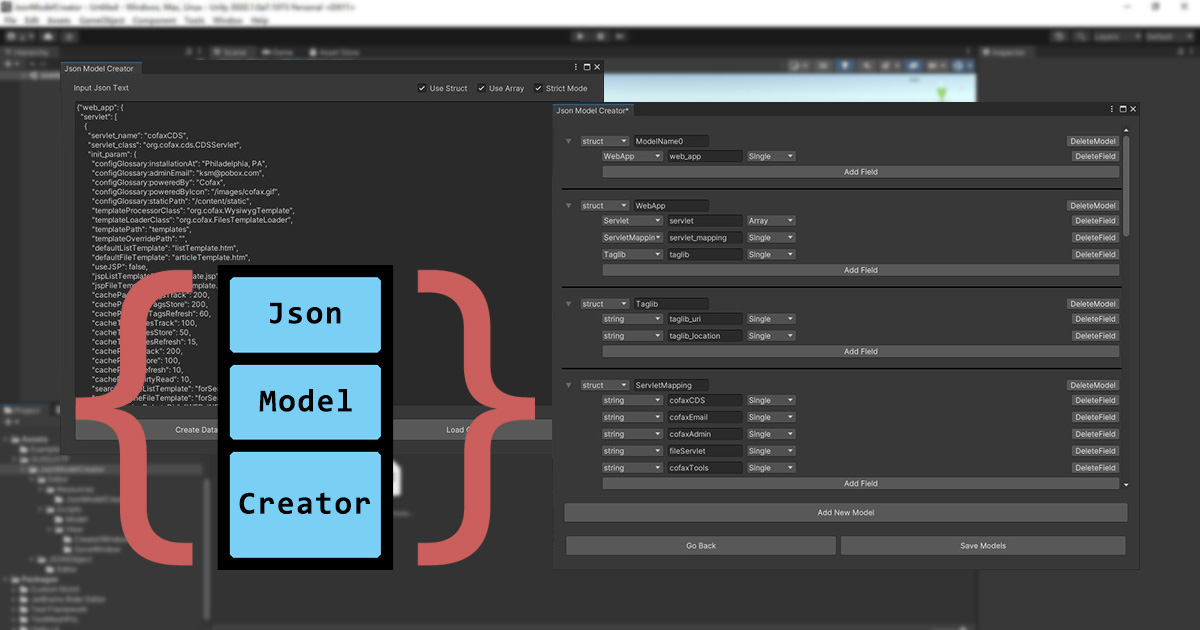 Json Model Creator | Utilities Tools | Unity Asset Store