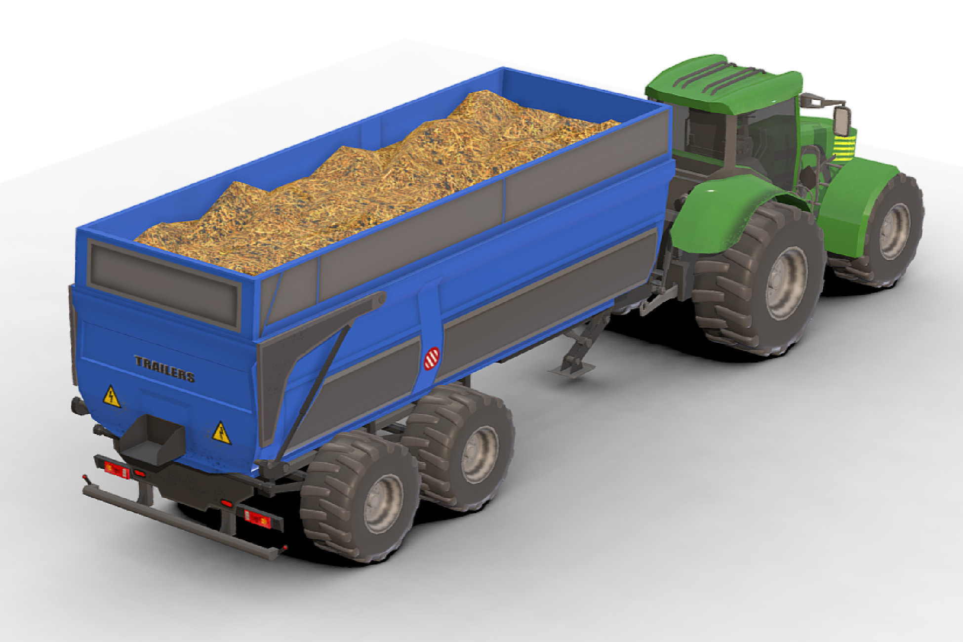 Tractor Dump Trailers | 3D Land | Unity Asset Store