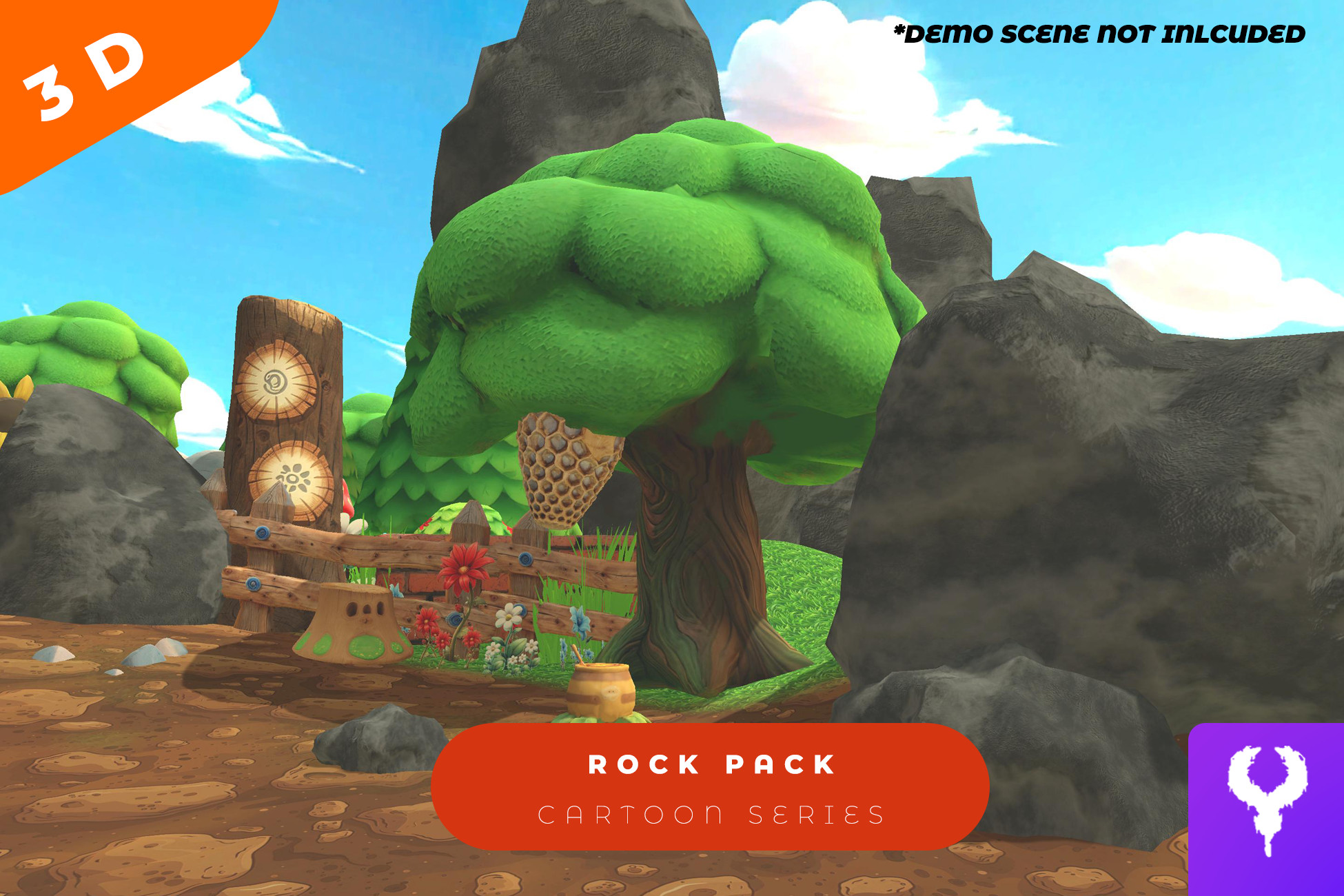 Cartoon Stone Rock Pack | 3D Exterior | Unity Asset Store