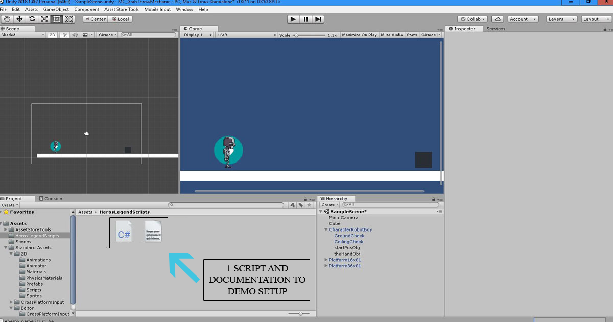 Grab and Throw C Script Lite Version Behavior AI Unity Asset Store