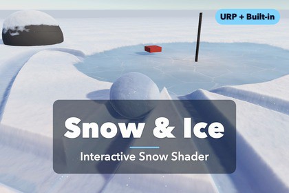 Deformable Snow & Ice Shader — Trails, Footprints, Terrain