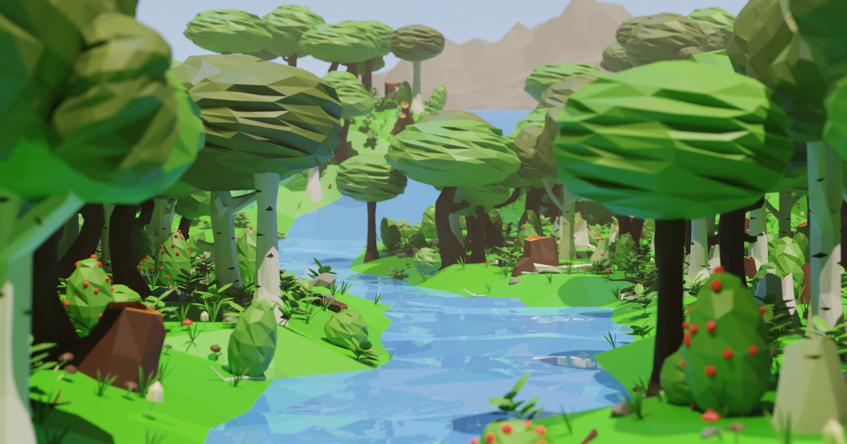 Low-Poly Forest Pack | 3D Vegetation | Unity Asset Store