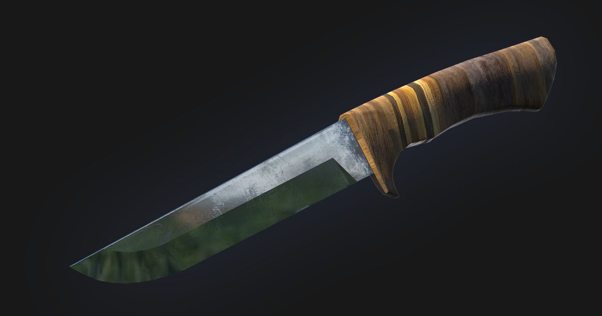 Hunting knife 3D Tools Unity Asset Store