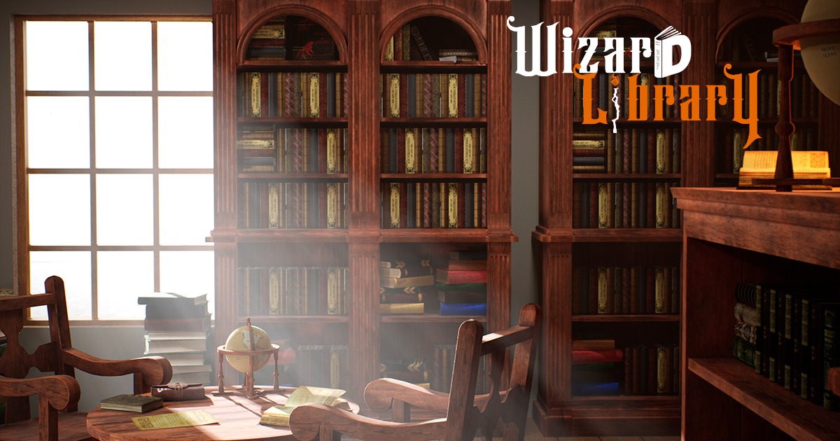 Wizard's Library | 3D Props | Unity Asset Store