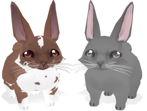 Hand Painted Rabbit Bundle | 3D Animals | Unity Asset Store