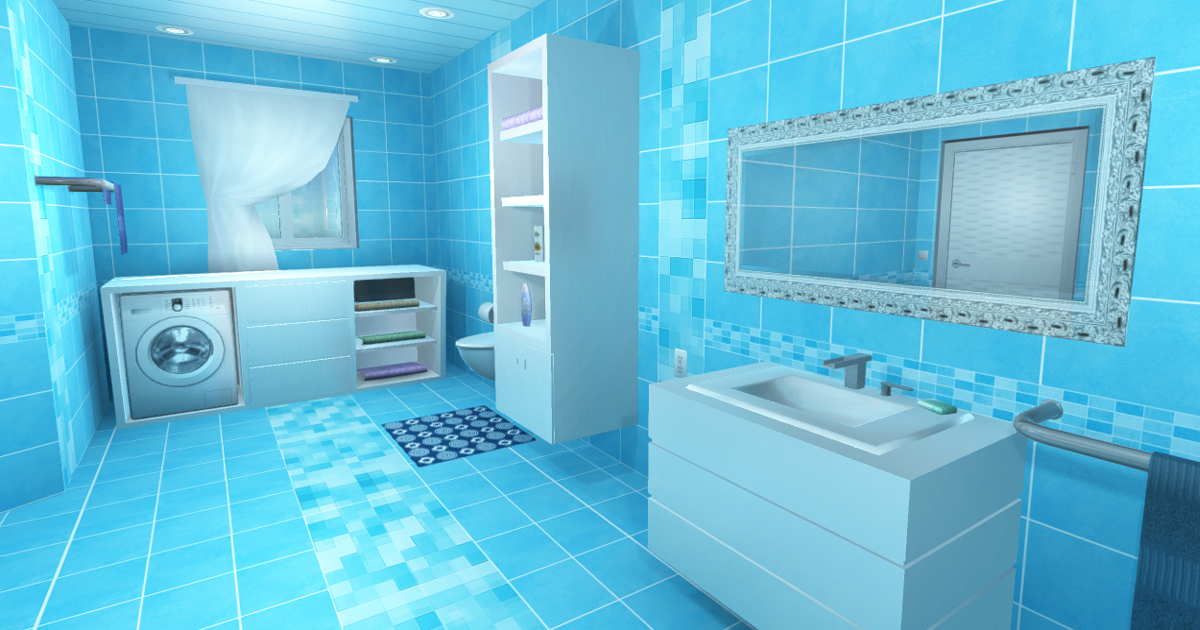 Bathroom Interiors | 3D Interior | Unity Asset Store