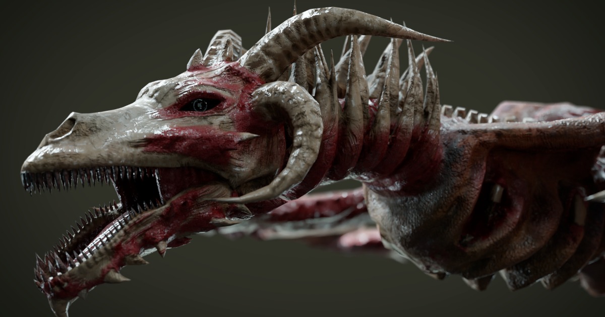 Undead Dragon Monster | 3D Creatures | Unity Asset Store