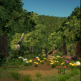 Stylized forest environment