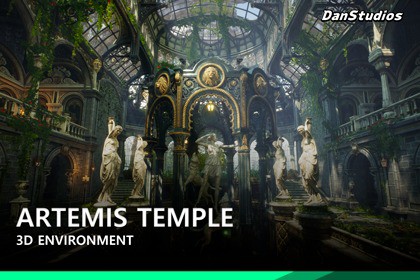 Artemis Temple Environment | HDRP/URP/Built-In