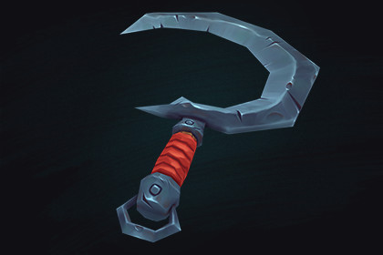 Low Poly Stylized Sickle – Hand-Painted Game-Ready 3D Asset