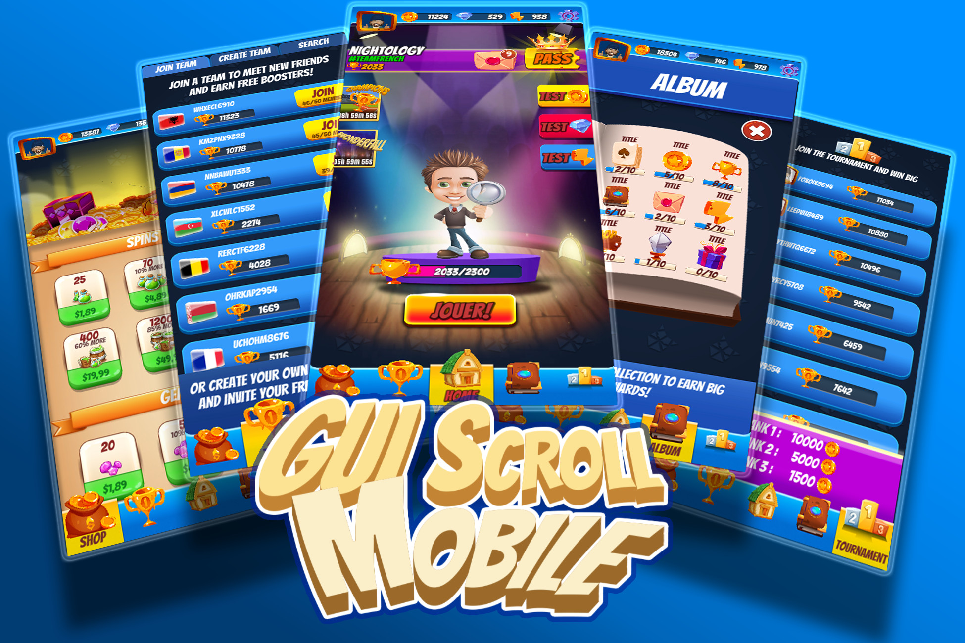 GUI Scroll Mobile | GUI Tools | Unity Asset Store