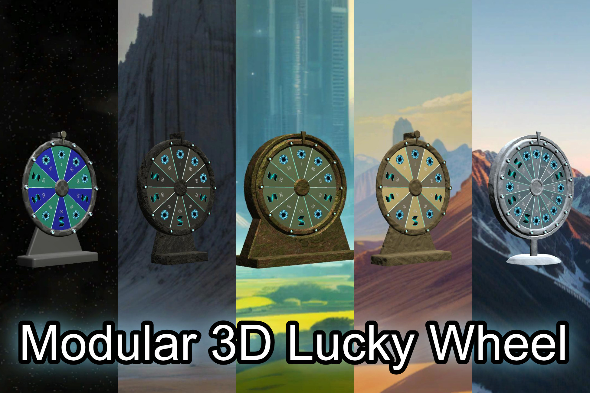 Modular 3D Lucky Wheel (Physics based) | Packs | Unity Asset Store
