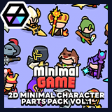 2D Minimal - Character Parts Pack Vol.1 [Expansion]