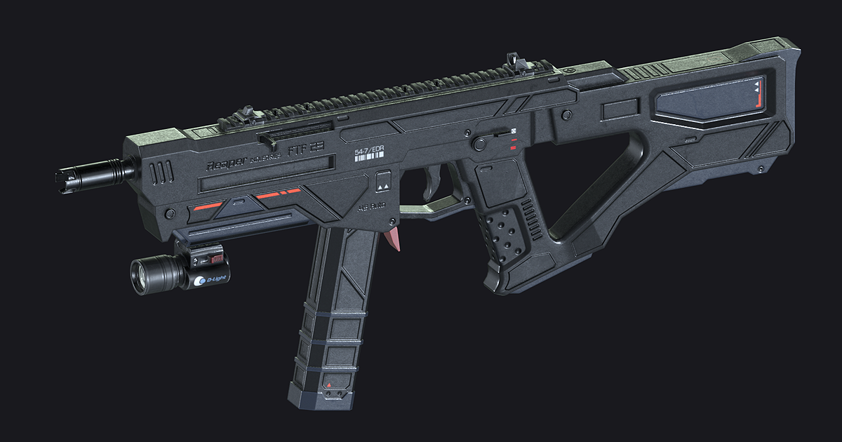 3fs Gun Scifi Submachinegun FTF 23 | 3D Guns | Unity Asset Store