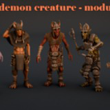 Goblin demon creature modular unit