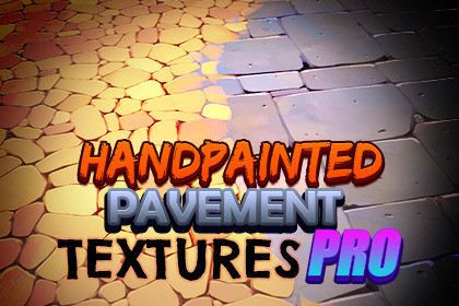 Handpainted Pavement Textures Pro | Terrain Tool | URP HDRP