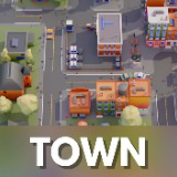 Low Poly Town by IGS
