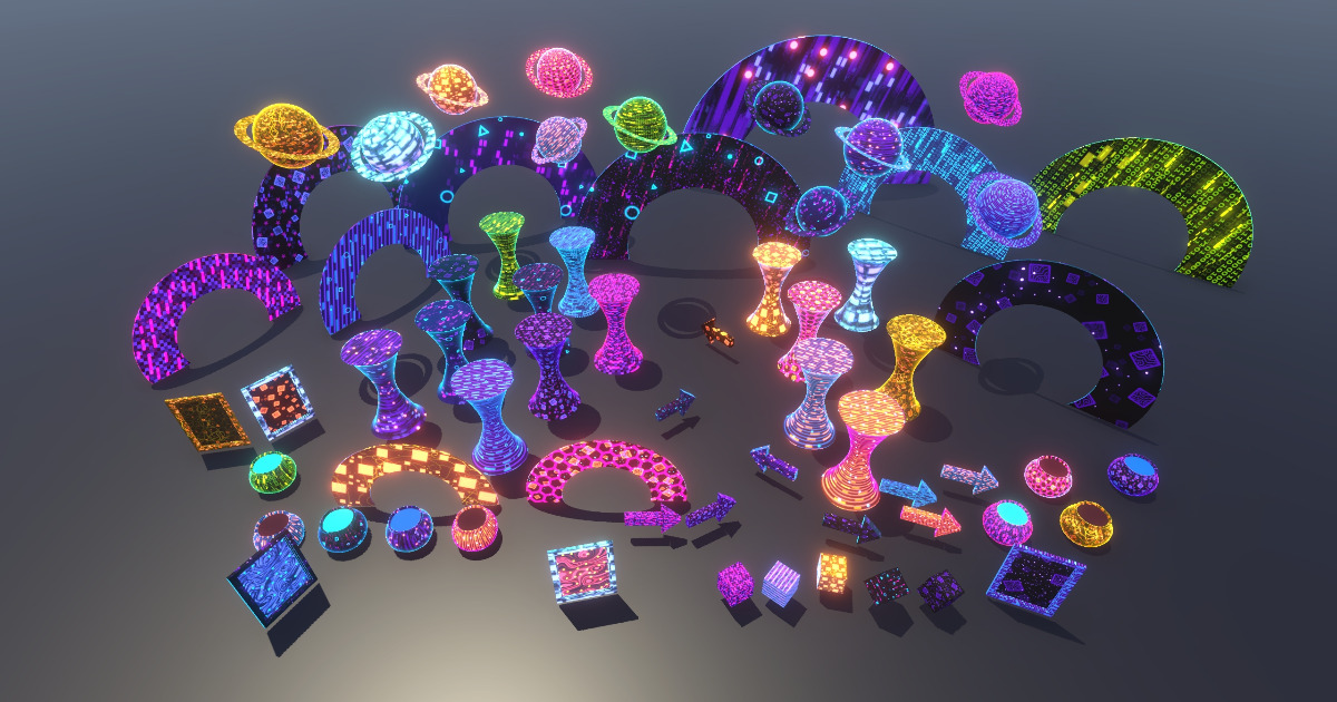 Neon Cyber Shader & Props | VFX Shaders | Unity Asset Store