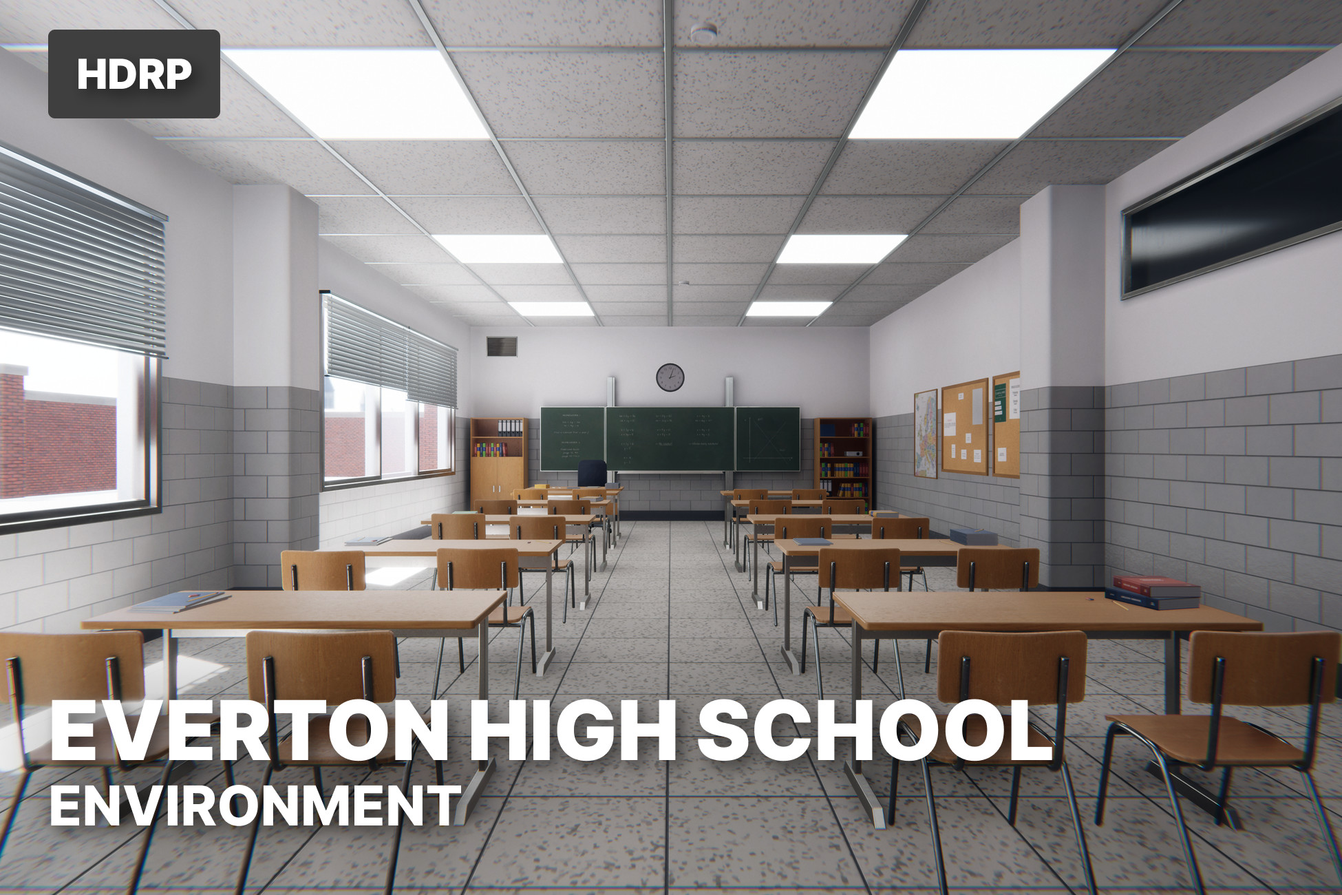 Everton High School - Modular Urban School Environment HDRP | 3D Urban ...