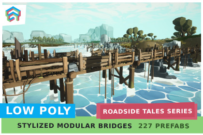 Roadside Tales: Backroad Bridges - Stylized Modular Kit