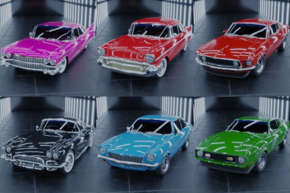 50s, 60s and 70s Variant Car Pack #5 (6 Cars)